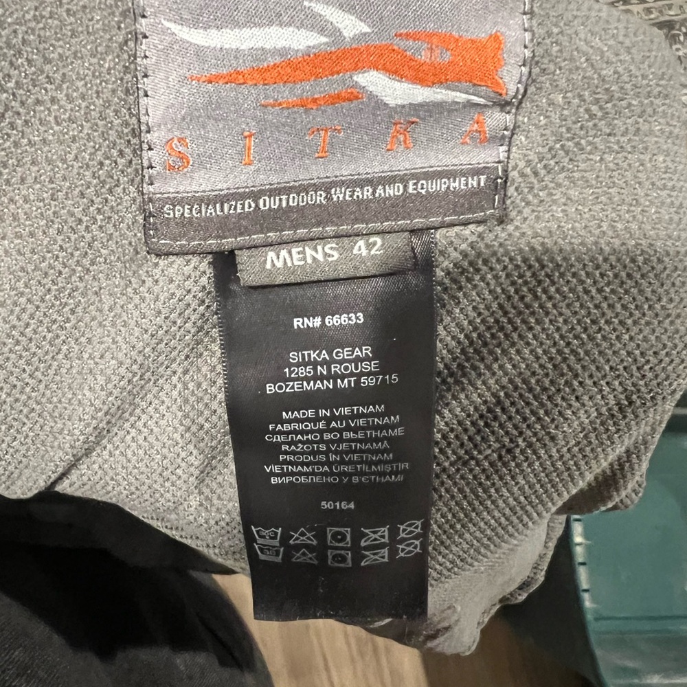 Men's Sitka ESW Pant Elevated ll 42 - Picture 3 of 3